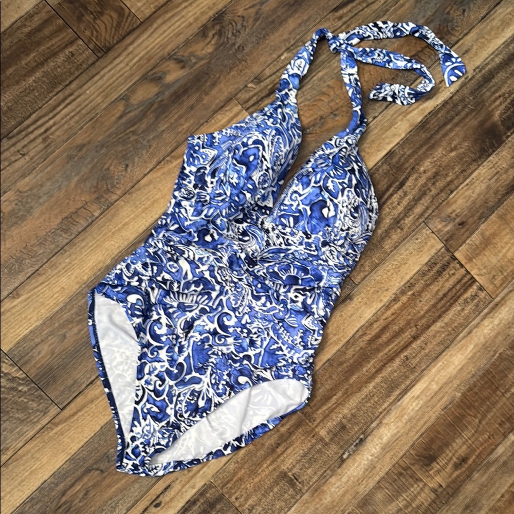 Lauren Ralph Lauren Bathing Suit one piece halter size 12